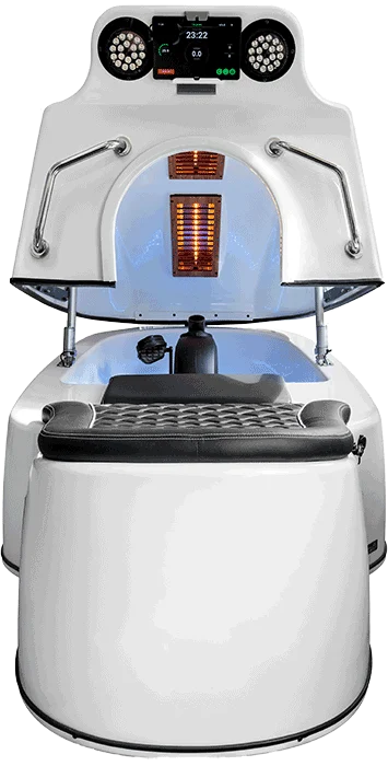 Pozadinski prikaz Thermo Shape vakuumfitness infraCOUCH bicikla u prostoru